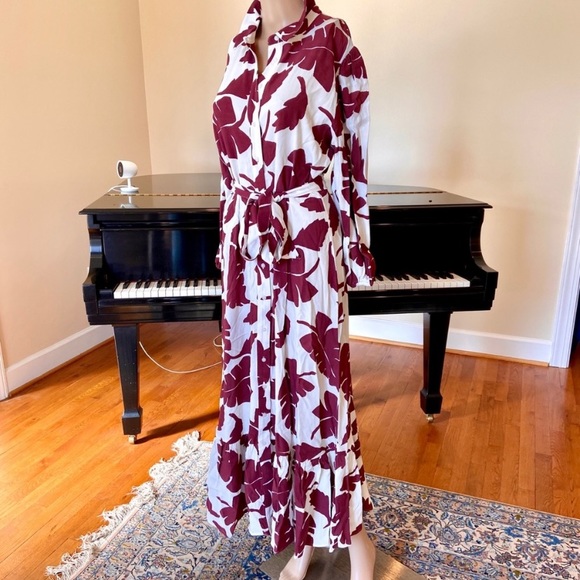 NWT Zara button down printed ruffled dress - Picture 13 of 16